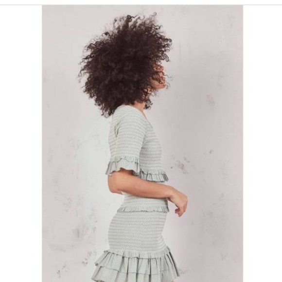 LoveShackFancy Aveline ruffled cotton mini dress - Picture 2 of 5